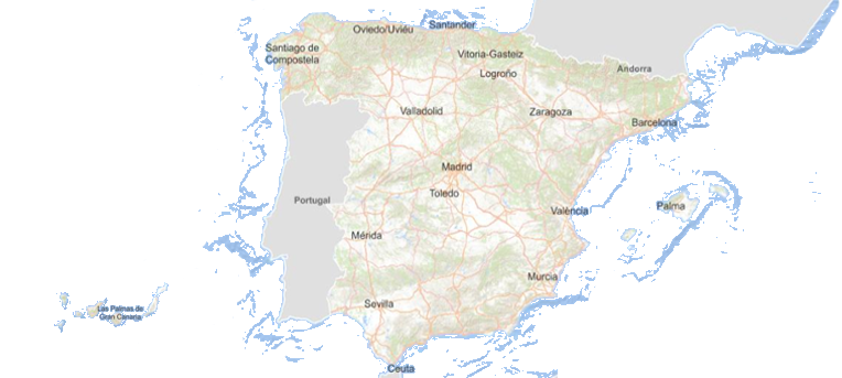 Fondo mapa de España